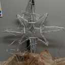 22" Bethlehem Star Outdoor Christmas Lights 90 LEDs Christmas Tree Lights Hanging Lights Mains Powered Polaris Christmas Decorations,Star of Bethlehem Lights for New Year Holiday Wedding Party Decor (Warm White)