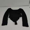 Women's Bodysuits Long Sleeve Body Suit Crew Neck Basic T-Shirt Tops, Size L