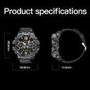 4G SIM Card Android IP68 Smartwatch with GPS & WiFi, Dual-Lens HD Cameras, 1150mAh Military Watch for Men, App Downloadable, 1.5" AMOLED Large Screen for Video Chat, Health Activity Tracker (Black)