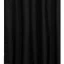 N&Y HOME Fabric Shower Stall Curtain or Liner 36 x 72 Inches - Hotel Quality, Machine Washable - Black, 36x72