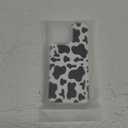 Compatible with iPhone 15 Pro Max Case Designer Cute Clear for Women,Cool Transparent Silicone Phone Cases Cover - Black Cow Print