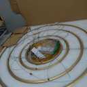 Modern Ceiling Chandelier Light, with Remote Control Dimmable 3 Color Mode & Brightness Ceiling Lamp, Anti-Flicker Dining Light Fixture for Kitchen, Dining Room(Gold) (11.8+15.7+23.6+31.4in)