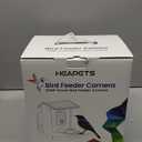 Smart Bird Feeder with Camera Solar Powered, 2K HD Video, AI Bird Species Identification, Instant Arrival Alerts, Weatherproof Design for Effortless Birdwatching, Best Gift for BirdLovers, Red