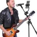 InnoGear Mic Stand Phone Holder, Flexible Gooseneck Mount Clamp for Microphone Boom Arm Tube Pipes Music Accessories for iPhone 16 15 14 13 12 MAX Pro Samsung Galaxy All Smartphones