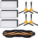 Neutop Replacement Accessories Kit Compatible for Ecovacs Deebot N79S N79 DN622 DN622.11 DN622.31 N79W N79se and Deebot 500 DC3G Robot Vacuum with 1 Roller Brush 3 Filter Sets 4 Side Brushes.