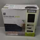 Intex 64123ED Dura-Beam Plus Pillow Rest Fiber-Tech  Queen Size  Built-in Electric Pump  16.5in Bed Height  600lb Weight Capacity