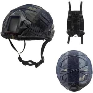 CMAIR4U Airsoft Fast Helmet with Helmet Cover,PJ Type Tactical Helmet with Front NVG Mount and Side Rail,Military Tactical Airsoft Gear