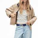 Fashion Waist Belt with Gold Buckle Women's Belts for Jeans Stylish Leather Belts for Women (Blue, S)