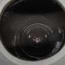 Black Ceramic Vase - Large 12.5 Inch Round Floor Vase for Centerpieces, Farmhouse Rustic Minimalist Home Decor (Sandstone Black)