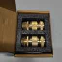 HQMPC Garden Hose Quick Connect Solid Brass Quick Connector Garden Hose Fitting Water Hose Connectors 3/4 inch GHT (2SETS)