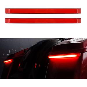Saddlebag Tail Light LED Running Brake Sequential Turn Signal Lamp Fit for Harley Touring Electra Glide Street Road Glide 2014-Later Red Lens