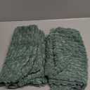 Kevin Textile Decorative Pillow Covers Set of 2 Striped Plush Corduroy Pillows Pillowcases Boho Home Decor Cushion Covers for Couch Sofa Bed Living Room 20x20 Inch, Teal Green