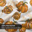 AEIOAE Fall Tablecloth 70 Inch Round Burnt Orange Pumpkin Table Cloth,Autumn Harvest Thanksgiving Stain Resistance Polyester Farmhouse Indoor Outdoor Table Covers for Kitchen Dining Party Picnic