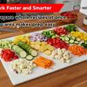 Thirteen Chefs Extra Large 30 x 18 Inch Cutting Board for Meats, Game and Fish 1/2 Inch Thick HDPP Plastic for Food Service, 10 Pounds