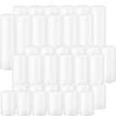 White Pillar Candles Bulk Set of 36Hurricane Candles3 Different Lengths 2 x 3/6/8 Inch (12 Each)Dripless Unscented SmokelessGives You a Better Atmosphere When Organizing an Event Party.