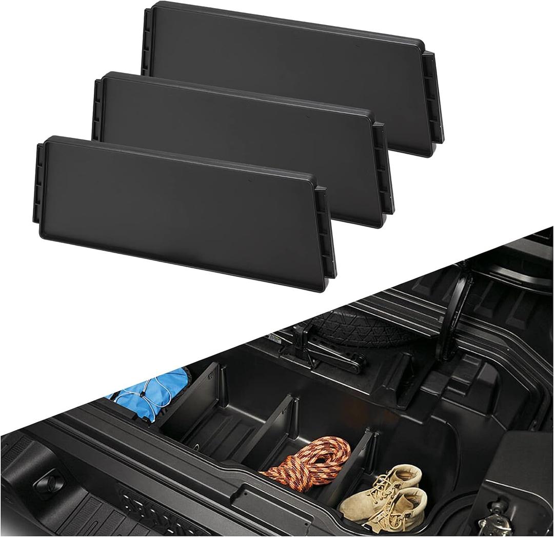 HAKA TOUGH Trunk in-Bed Dividers,Trunk Cargo Dividers Compatible for 2017-2024 2025 Honda Ridgeline Accessories Rear Storage Box partition Replace OEM# 08U35-T6Z-100