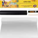 Clear Contact Paper Wall Protector - Self Adhesive Removable Film Transparent Plastic Backsplash Sheet Kitchen Oil Proof Waterproof Sticker Foil Heat Resistant Furniture Door Scratch Wallpaper Dog Cat (23.6"W x 118"L)