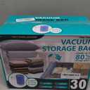 Cozy Essential Travel Vacuum Storage Bags with Rechargeable Cordless Electric Pump, Space Saver Bags for Luggage, Suitcase, Carry-On, for Clothes, Blankets, Comforters, Pillows, 30 Combo