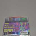 ARTISTRO 36 Brush Marker Pens Coloring Markers for Adults Brush Tip & 0.4mm Fineliner Pens Coloring Markers No Bleeding