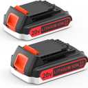 2 Pack Extended Capacity 3.0Ah 20v Battery Replacement for Black and Decker 20 Volt Max Lithium Battery LBXR20, Compatible with All Black and Decker 20v Cordless Power Tools and Charger.