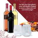Reli. (20 Pack Disposable Wine Glasses 12 oz | Stemless Plastic Wine Glasses for Parties | BPA-Free, Shatterproof Plastic | Clear Drinking Party Cups for Cocktails, Whiskey, Wedding