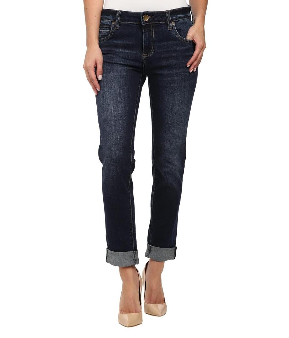 KUT from the Kloth™ Catherine Boyfriend Women’s Jeans – Blended Fabric – Mid Rise – Five Pocket Design Size 8