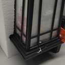 Darkaway Outdoor Sconce Lights Wall Light Fixtures, Front Porch Light Outdoor Wall Anti-Rust Waterproof Aluminum with Glass Exterior Light Fixture for Patio, Yard, Doorway, Garage(1 Pack, Black)