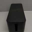 Cable Management Cord Cover Wire Hider Box Concealer Organizer Protector System for Home Theater Entertainment Center Office School (Black)