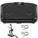 Vibration Plate Exercise Machine 450 Lbs Capacity, 199 Speeds Workout Vibrating Plate for Lymphatic Drainage Weight Loss, Full Body Shake Platform Machines for Women Men