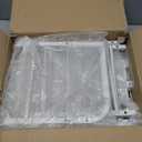 4-Tier Rolling Utility Cart with 3 Drawers-White Craft Organizers and Storage with DIY Dividers, Under Desk Art Supply Storage Organizer with 360 Lockable Wheels for Brushes Artifacts Patent Pending