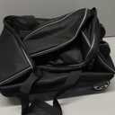 SOGUKOER 2 Bowling ball Bag with Wheels, Lightweight Trolley Double Ball Bowling bag with Large Separate Shoe Compartment and Oversized Accessory Pocket, Retractable Handle Extends To 39.5"