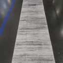 3x14 Washable Hallway Runner Rug: Extra Long Runners for Entryway Living Room Dining Room - Stain and Water Resistant Rugs with Non-Slip Backing - Soft Low-Pile Carpet 14ft Beige Grey