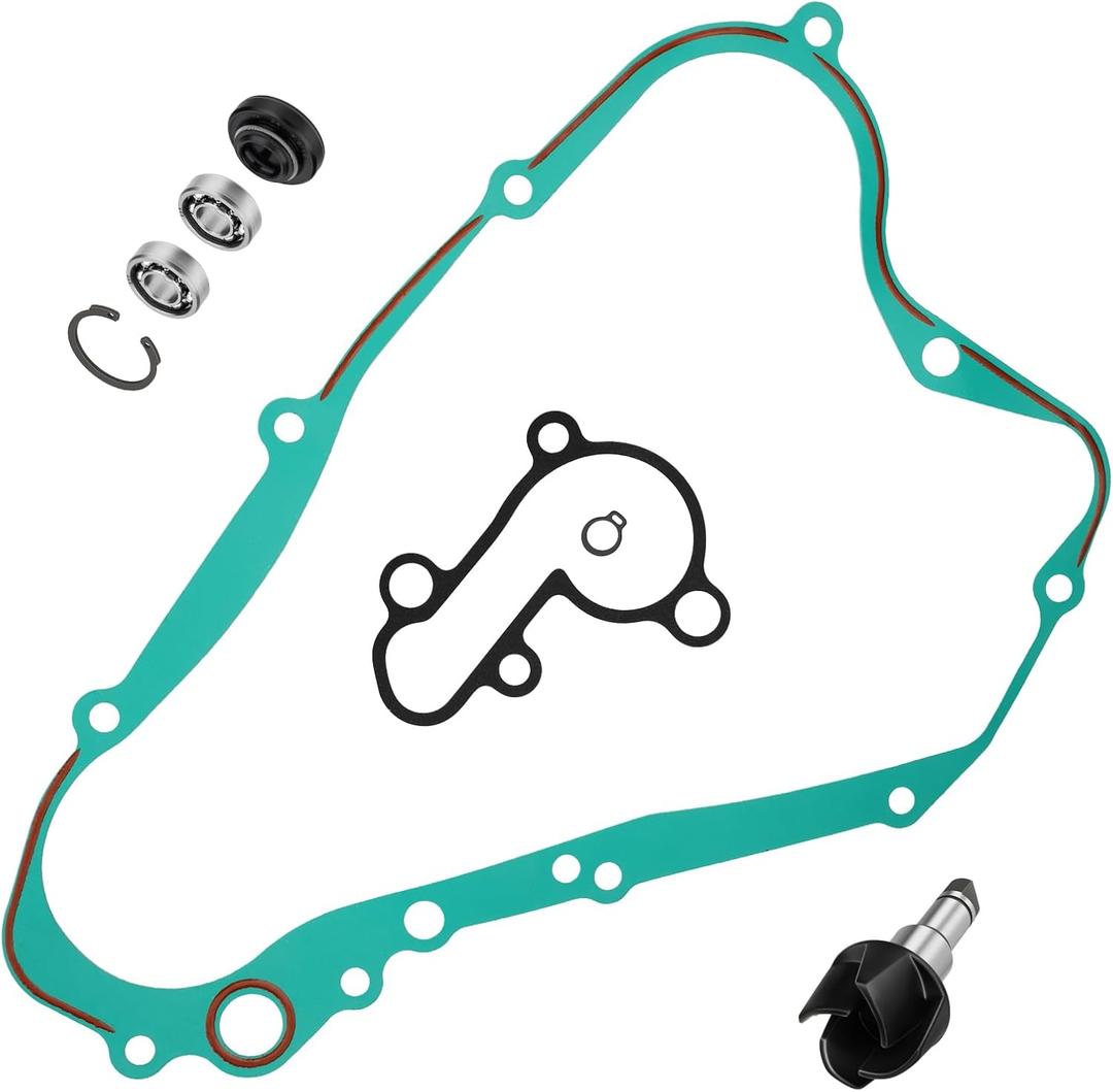 JAVIK Water Pump Shaft Gear With Impeller Gaskets Seals Rebuild Kit For Suzuki RM85L RM85 RM80 1996-2017 O.E.M# 17491-02B41 08113-06980
