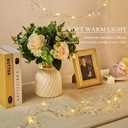 AdasBridal Diamond Beads String Fairy Lights Battery Operated - Clear Acrylic Crystal Bead Strand 20 Led String Lights 3.94 Ft for Christmas Tree Hanging Wedding Centerpiece Party Decorations, 2 Pack
