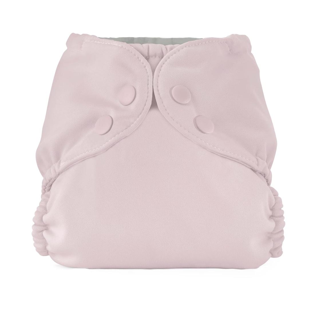 Esembly Cloth Diaper Cover - Reusable Swim Diaper, Waterproof, Breathable - Adjustable Outer Layer Over Absorbent Inner for Blowout Protection - Amethyst, Size 2 (18-35lbs)