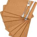 Boao 8 Pack Rectangle Cork Board Coasters for Hot Dishes 11'' x 8'' Cork Trivet Placemat Hot Pad Sheet Heat Resistant for Kitchen Countertops Table Pots Pans Restaurant Cafe Wedding Supplies