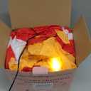 8Ft Christmas Decorations Outdoor Inflatables Giant Santa Claus Stands Under The Lighthouse with Gift Box, Blow Up Built-in LED Lights for Party Outdoor Garden Indoor Yard Lawn