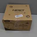 NPET Stainless Steel Cat Water Fountain, 1 Gallon/135oz Automatic Pet Drinking Fountain Dog Water Dispenser Bowl with Water Level Window for Cats Indoor - WF210Plus