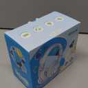 iClever BTH12 Kids Bluetooth Headphones,Colorful LED Lights Kids Headphones Wireless,74/85dBA Safe Volume,85H Playtime,Fast Charging,Bluetooth 5.2,Over Ear,Builtin Mic for iPad/Tablet/Airplane,Blue