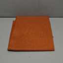 Lecloud Orange Sheer Curtains 84 Inches Long 2 Panels Set, Rod Pocket Transparent Window Treatments for Living Room, Lightweight Breathable Voile Bedroom Curtains Home Decor, Each Panel 42 X 84 Inch