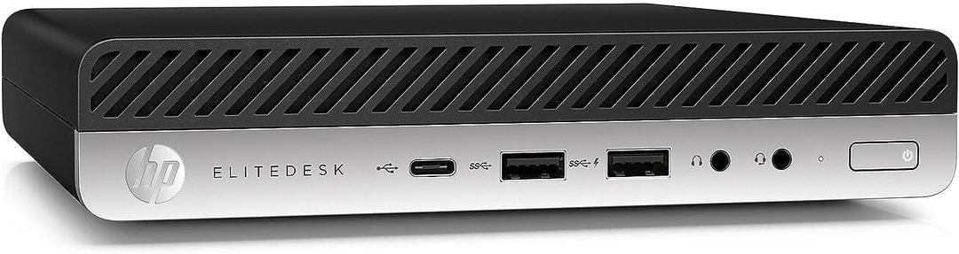 HP EliteDesk 800 G4 Mini Tiny Business PC, Intel Hexa-Core i5-8500T up to 3.5GHz, 16GB DDR4 RAM, 256GB NVMe SSD, Dual Monitor Support, WiFi, Bluetooth, HDMI, DisplayPort, Windows 11 64-bit
