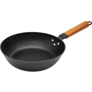 9 Inch Pre-Seasoned Cast Iron Skillet, ICH Technique, Thicker and Taller, Deep Frying Pan with Unique Tortoise Pattern for All Cooktops & Oven Safe