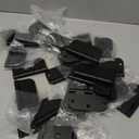 30 Pack Rounded Matte Black Door Hinges 3.5 Inch 5/8" Radius Interior 3 1/2" Flat Iron Bifold Residential Standard Bedroom Indoor for Doors 3 "Hardware Control House Home Decor Essentials Accessories