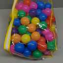 Ball Pit Balls Phthalate Free BPA Free Crush Proof Plastic - 7 Bright Colors in Reusable Play Toys for Kids with Storage Bag