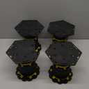 Wlrrcwdttc 4 Pcs Adjustable Height Bed Support Legs 6.99.8 inch, Bed Frame Center Support Legs for Bed Frame/Bed Center Slat,Bed Support Reinforcement Parts Bed Slats Support Leg Bed Replacement Legs. 