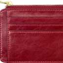 Padike Wallet for Women, Slim Credit Card Holder, Compact Size Minimalist Wallet (Red)