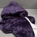 Bedsure GentleSoft Sherpa Fleece Throw Blanket for Couch, Non-Heated, Thick and Warm Throw Gifts for Women and Girls, Soft Fuzzy Plush Blanket for Winter, Purple, 50x60 Inches