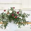 MISSPIN Artificial Flowers with Greenery Stems Faux Plants Indoor Branches for Tall Vase Ultra-Realistic, 12 Pcs Wedding Centerpieces, Home Decor & DIY Bouquets (2024-olive)
