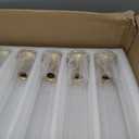Hurricane Glass Candle Holders, Gold Candlestick Holders 18 Pcs