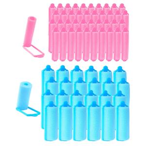 64 Pieces Sponge Hair Rollers: 2 Sizes for Medium Length Styling, Flexible Foam Curlers